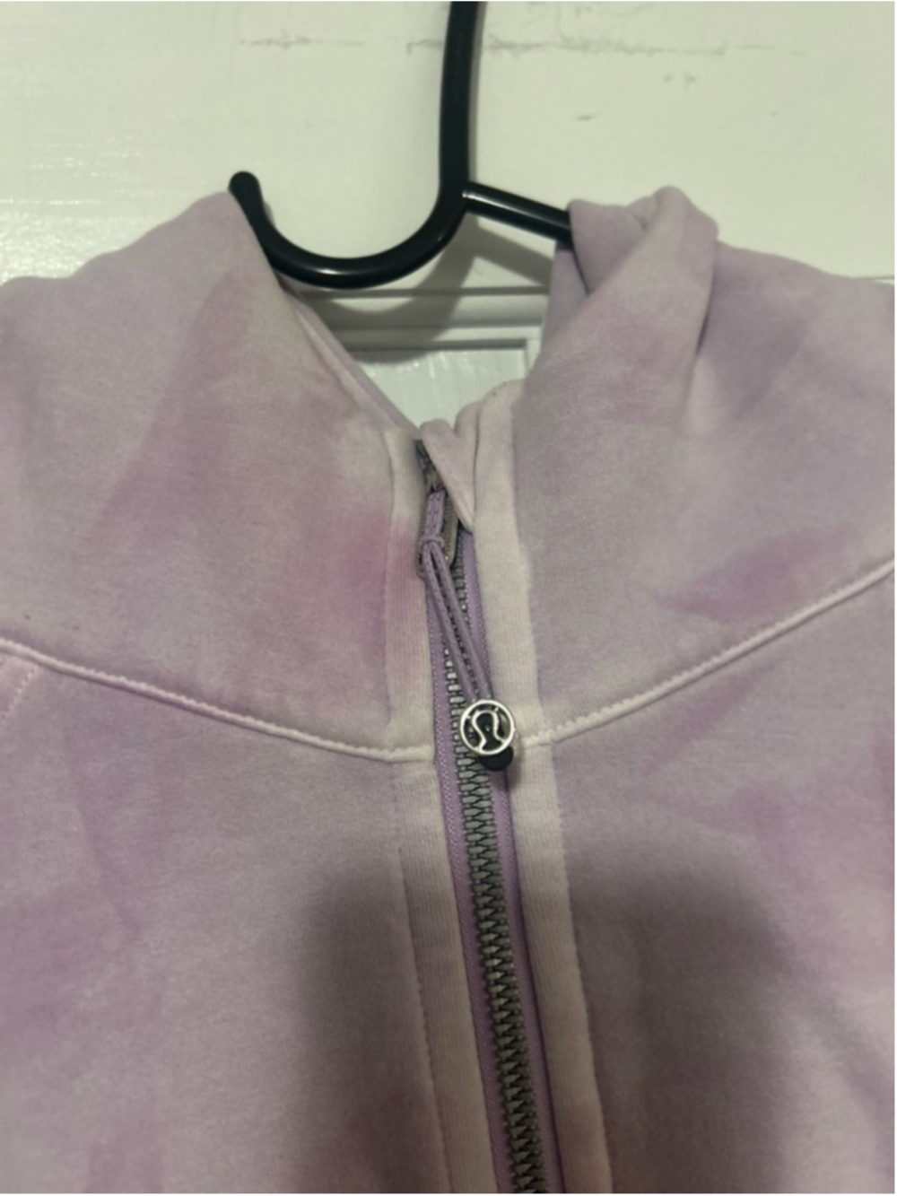 Lululemon Scuba Oversized Half-Zip Hoodie in a purple tie-dye XL /2xL - Picture 5 of 6